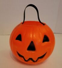 VINTAGE 1980 Blow Mold Jack O'Lantern/Pumpkin/Trick or Treat/Halloween/Fall 