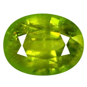 Fabulosa piedra preciosa suelta esfena Pakistán ovalada (9 x 7 mm) de 1,88 quilates sin calefacción - Imagen 1 de 1