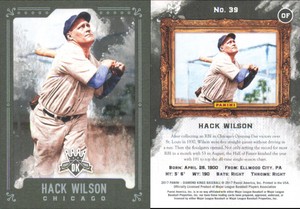 2017 Panini Diamond Kings #39 Hack Wilson - - Near Mint