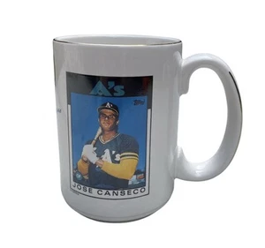 Vintage Jose Canseco Baseball Oakland A's Coffee Cup Ceramic - Picture 1 of 8