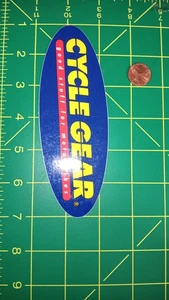 Cycle Gear Oval Aufkleber Decal Motorrad Blau Gelb Good Stuff For Bikes Logo - Bild 1 von 1