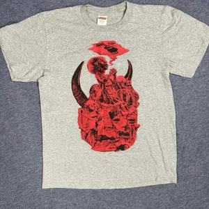 Supreme Mutant Tee FW23 Gray Size Small Goth Dark Skulls Horns Abstract - Picture 1 of 6