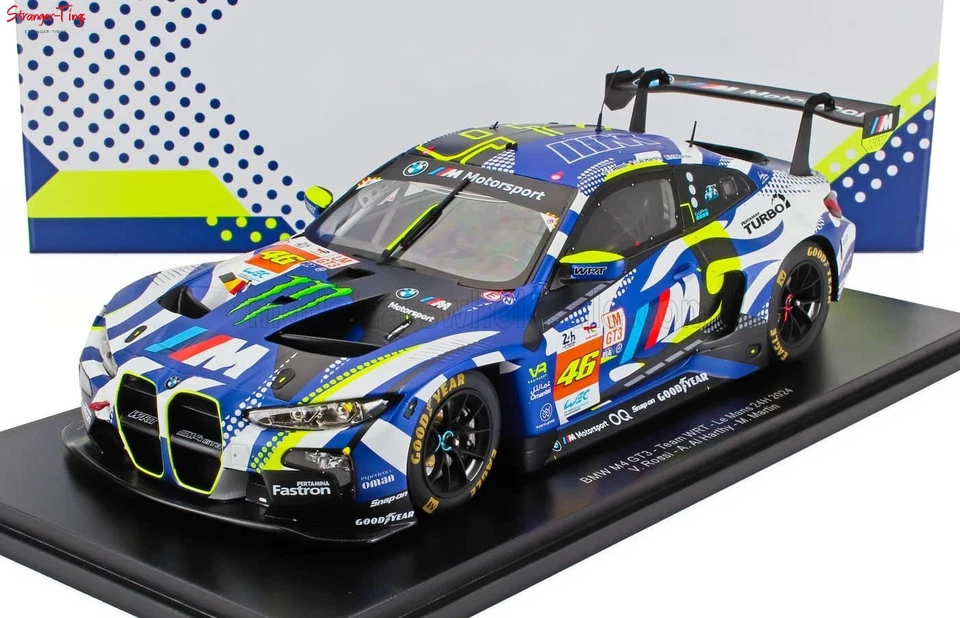 Spark BMW M4 GT3 #46 WRT Le Mans 24H 2024 V. Rossi/A. Al Harthy/M. Martin 1:18 Foto 1 de 4