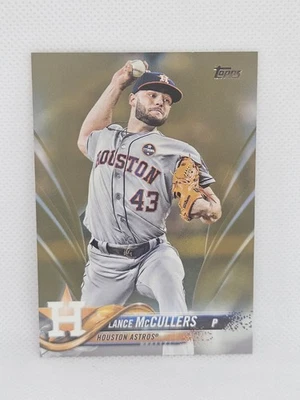 2018 Topps GOLD #539 Lance McCullers #1884/2018 Houston Astros - Image 1 of 2