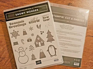 Stampin Up SCHNEEWUNDER & koordinierende DIES Weihnachten Urlaub Rentner - Bild 1 von 3
