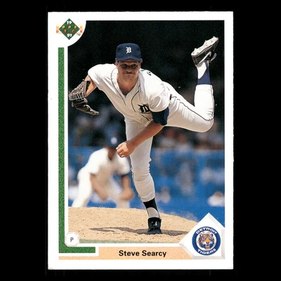 Steve Searcy #338 1991 Upper Deck Detroit Tigers Baseball Card MLB - Image 1 of 3