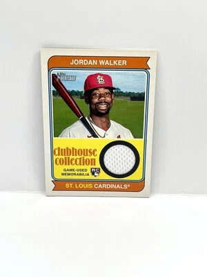 2023 TOPPS HERITAGE JORDAN WALKER ROOKIE SP GAME-USED PATCH CLUBHOUSE COLLECTION - Image 1 of 2