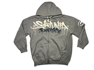 Vintage y2k ECKO UNLTD grau schwer/warm RAWTHENITC HOODIE Jacke Sweatshirt Herren 3XL - Bild 1 von 8