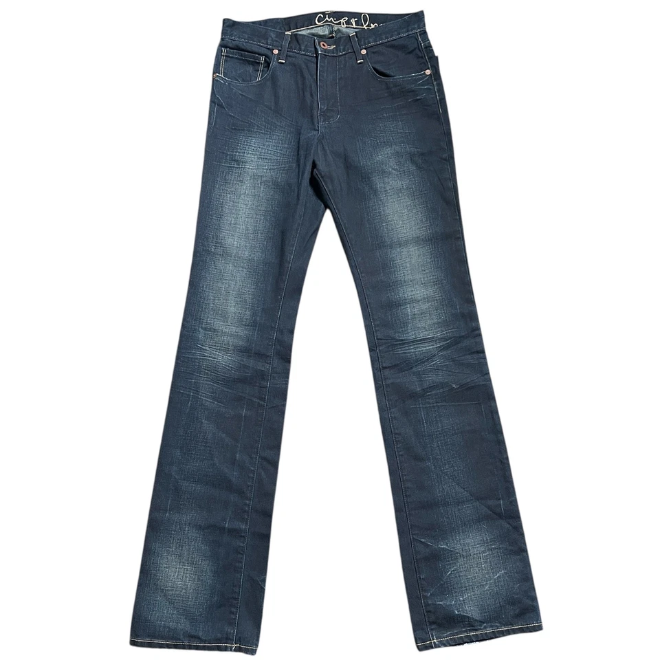 Pantalones de mezclilla Chip & Pepper para mujer lavado oscuro pierna recta tiro bajo hechos en EE. UU. Foto 1 de 4