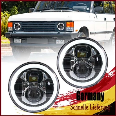7 Zoll E geprüft LED Scheinwerfer mit DRL für Land Rover Defender Range Rover - Bild 1 von 4