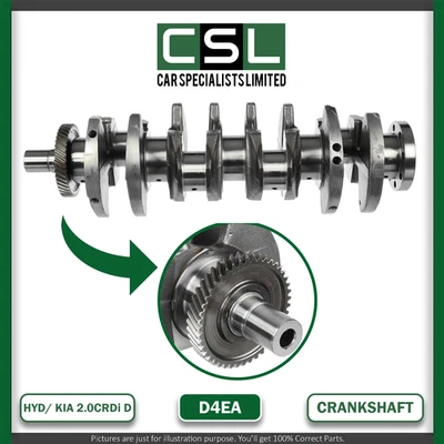 HYUNDAI I30 SANTA FE TUCSON KIA CEED SPORTAGE 2.0 DIESEL D4EA CRANKSHAFT !NEW - Image 1 of 4