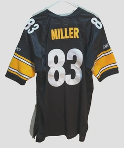 Heath Miller #83 Pittsburgh Steelers NFL Black Sewn AFC White Reebok Jersey 52 - Picture 1 of 2