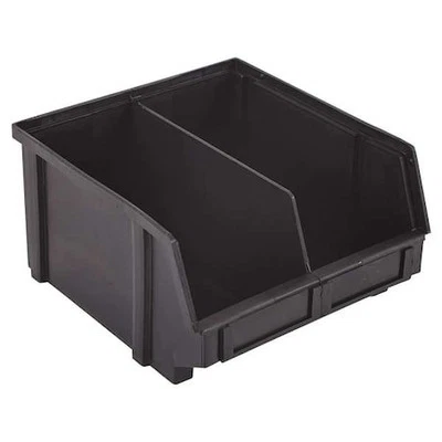 Lewisbins Pb31-Xxl Hang & Stack Storage Bin, Plastic, Black, 5 In H, 8 7/8 In