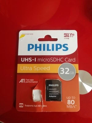 32GB Micro SD Card / SD Card for PANASONIC,BENQ,BLACKMAGIC DESIGN Digital Camera - Image 1 of 2