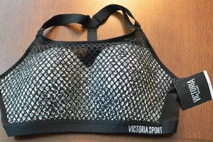 NEW w/ tags Victoria's Secret VSX Black mesh camo 36D maximum support Sport Bra - Picture 1 of 7