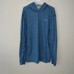 Simms Insect Shield Herren Shirt XL Kapuze Mikrofaser Angeln Outdoor blau - Bild 1 von 5
