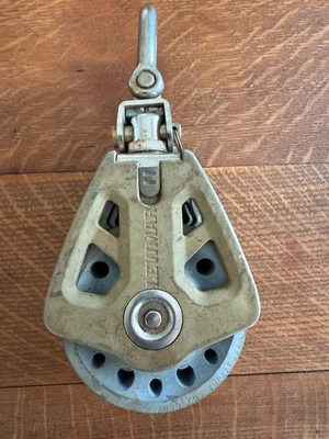 LEWMAR 双块 PULLEY 1/2 英寸绳子或 14 毫米 MAX Ocean Sailing Racing 3 1/4 — 第 1/4 张图片