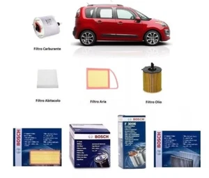 Kit Filtri Tagliando Bosch per Citroen C3 Picasso 1.6 HDi 68 Kw 92 Hp - Imagen 1 de 9