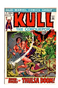 KULL THE CONQUEROR #3 MARVEL COMICS 1972 NM OB R E HOWARD CONAN R THOMAS SEVERIN - Picture 1 of 2