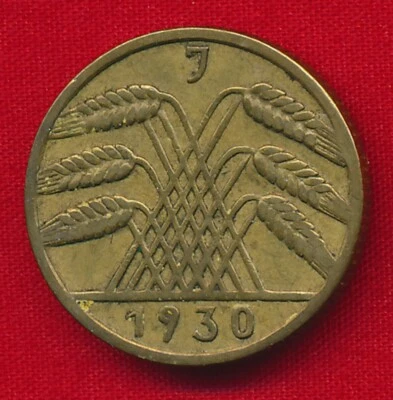 Germany - Weimar Republic 1930J 10 REICHSPFENNIG (Aluminum-Bronze) - Image 1 of 2