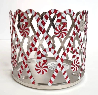 Bath & Body Works Peppermint Lane 3 Mechas Manga Candelabro Soporte Nuevo Foto 1 de 3