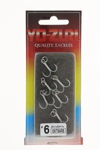 YO-ZURI - ancorette size 6 - treble hook -  6 pezzi - K9999/0044 - AZ529 - Picture 1 of 5