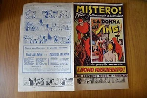 Bande Dessinée Mystère N.26 8 8 1948 L'Homme Masqué Complet Nerbini Florence - Picture 1 of 1