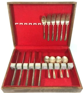 15 Teile Royal Crest Sterlingsilber Besteck "Promise" Muster Besteck  - Bild 1 von 6