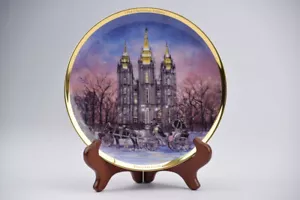 CHRISTMAS PEACE ON EARTH LDS MORMON SALT LAKE CITY TEMPLE COLLECTORS PLATE ’94! - Picture 1 of 1