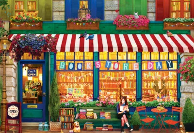 Eurographics The Old Bookstore 2000 Piece Jigsaw Puzzle - Image 1 of 2
