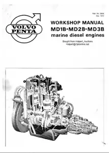 Manual de servicio Volvo Penta MD1B MD2B MD3B MD5A MD6A MD7A MD21A MD31A MD32A MD41A - Imagen 1 de 10