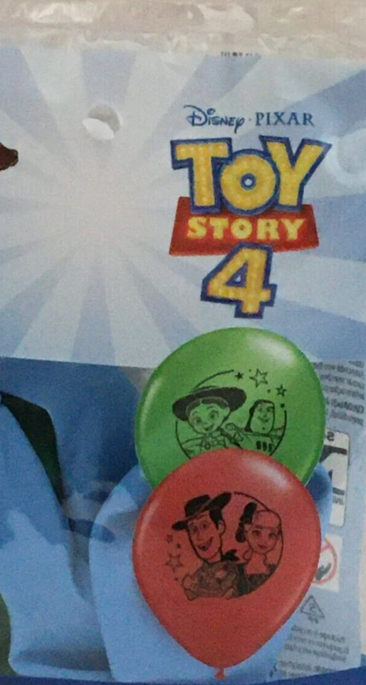 2 PACOTES TOY STORY 4 BALÕES AZUIS E VERDES 12 BALÕES FESTA ANIVERSÁRIO FRETE GRÁTIS - Imagem 1 de 1