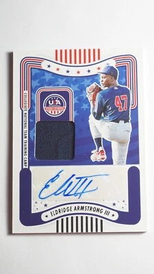 Eldridge Armstrong III - Jersey Auto - 2024 Panini Stars & Stripes  - Image 1 of 2