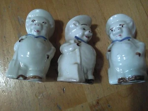 SHAWNEE FARMER PIG SALT AND PEPPER SHAKERS (3) - Picture 1 of 5
