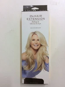21 Zoll Haarverlängerung Christie Brinkley mittelbraun Synthetik - Bild 1 von 3