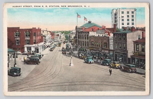 Postal Albany Street desde la estación de tren New Brunswick NJ - Imagen 1 de 3
