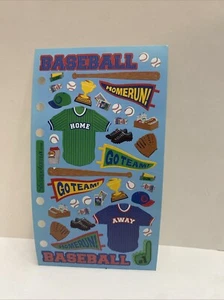 Stickopotamus Binder Stickers Baseball Home run Glove Cleats Trophy Go Team - Picture 1 of 1