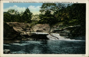 Catskill Mountains,NY Old Woolen Mill Falls Kaaterskill Cove New York Postcard - Picture 1 of 2