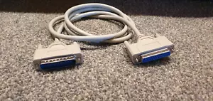 25 Pin D-Sub Parallel Cable 1 Meter (Old Style Printer Cable) - Picture 1 of 1