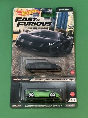 Lote Hot Wheels Car Culture Fast Furious Lamborghini Aventador cupé Huracán LP Foto 1 de 4