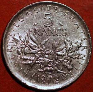 France 5 Francs 1972 KM# 926a.1 - Picture 1 of 2