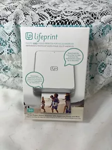 Lifeprint Ultra Slim Video & Photo Printer 2x3, Zink Portable Printer, White - Picture 1 of 2