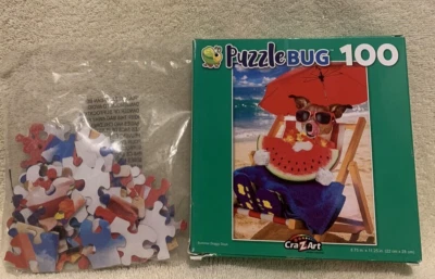 100 Pc 2022 Puzzlebug SUMMER DOGGY DAYS Puzzle 8.75" x 11.25" Ages 6+ - NEW - Image 1 of 2