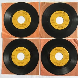 JOE SUN - Classic Country singles (4) OVATION RECORDS 45rpm VG+ - Picture 1 of 4