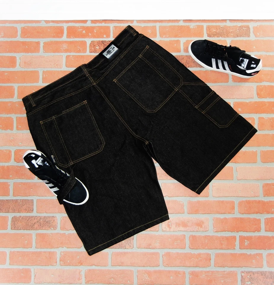 CULTURE Uncancelled JAM 1$T SKATE Vintage $TRAPS STREETWEAR Denim Shorts HIP HOP - Image 1 of 4