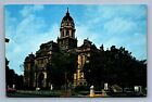 Postcard Vtg Indiana Court House Muncie In Historical Government Building