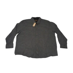 Faded Glory Men's 2XL Shirt New With Tags Gray Button Up Long Sleeve - Picture 1 of 8