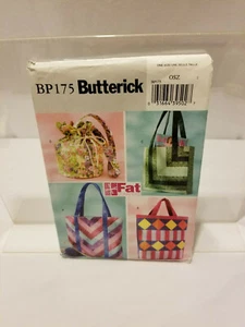 Butterick Muster BP175 Fat Quarters Tasche Beuteltasche Nähen Basteln Projekt - Bild 1 von 5