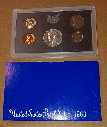 1968 US Proof 5 Coin Set w/ OGP Cover