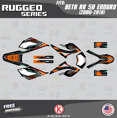 Kit Gráficos para Beta RR 50 (2006-2010) Resistente - NARANJA Foto 1 de 4